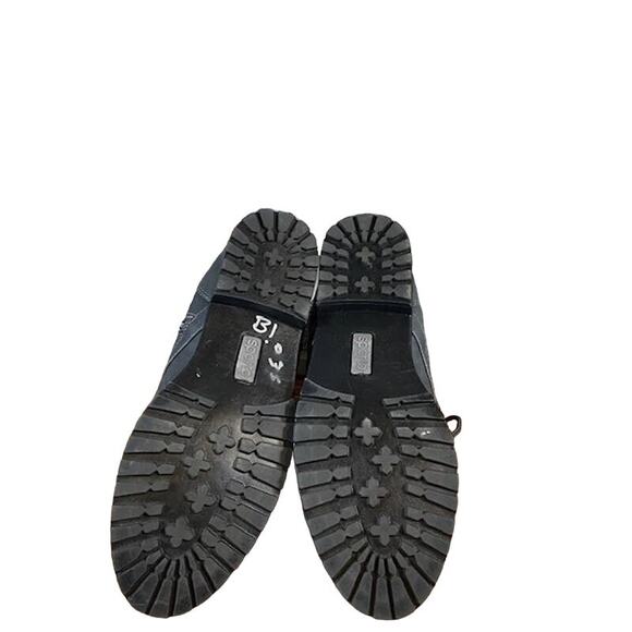 Sporto Gray Hornet Leather Faux Fur Ankle Boots Women Sz 6 - Picture 4 of 13